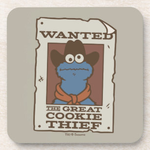 Cookie Monster Gesuchtes Plakat Getränkeuntersetzer