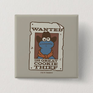 Cookie Monster Gewollt Poster Button