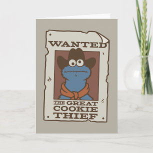 Cookie Monster Gewollt Poster Karte