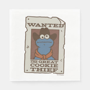 Cookie Monster   Gewollt Poster Serviette