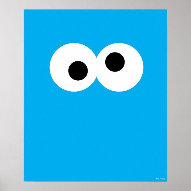 Cookie Monster großes Gesicht Poster (Vorne)
