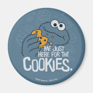 Cookie Monster   Ich bin hier nur wegen der Kekse Magnet