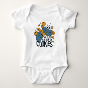Cookie Monster   Ich bin nur wegen den Keksen hier Baby Strampler