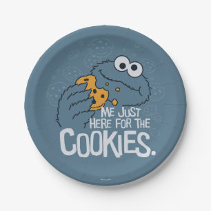 Cookie Monster Ich nur hier für die Cookies Pappteller