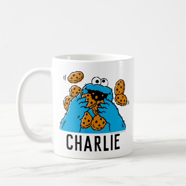 Cookie Monster isst alle Kekse Kaffeetasse (Links)