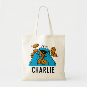 Cookie Monster isst alle Kekse Tragetasche