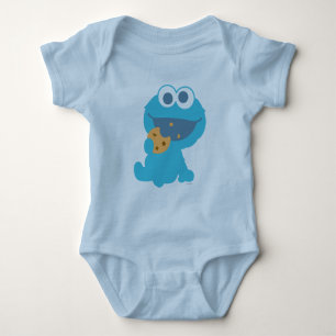 Cookie Monster isst Cookie Baby Strampler