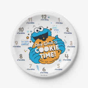Cookie Monster Jede Zeit ist Cookie-Zeit Pappteller
