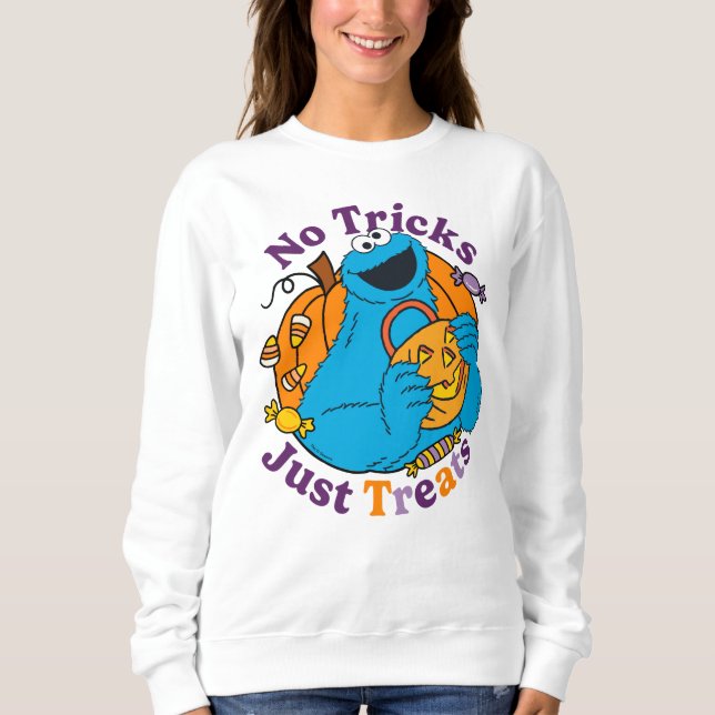 Cookie Monster | Keine Tricks nur Leckereien Sweatshirt (Vorderseite)