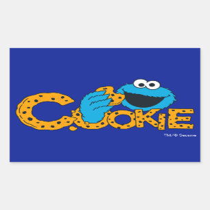 Cookie Monster Keks! Rechteckiger Aufkleber