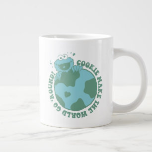 Cookie Monster   Kekse bringen die Welt zum Drehen Jumbo-Tasse