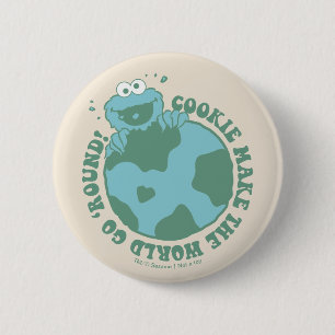 Cookie Monster   Kekse bringen die Welt zum Laufen Button