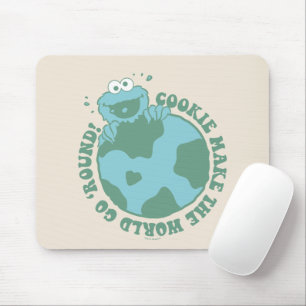 Cookie Monster   Kekse bringen die Welt zum Laufen Mousepad