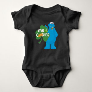 Cookie Monster Kleeblatt Liebe Baby Strampler