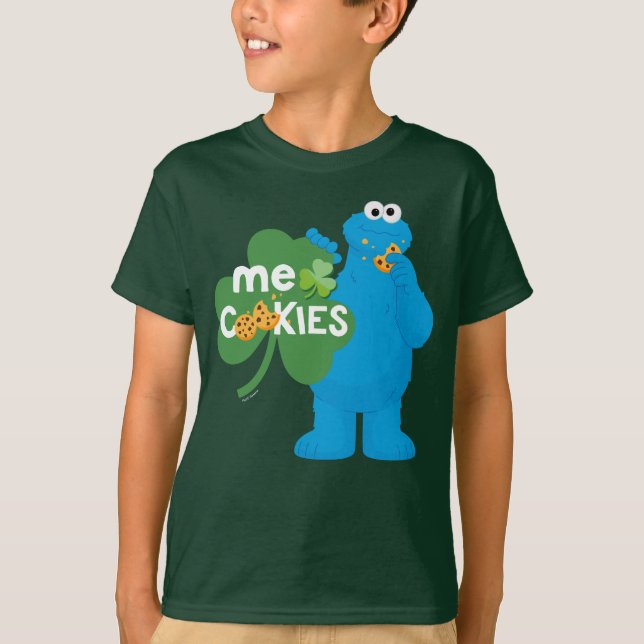 Cookie Monster | Kleeblatt Liebe T-Shirt (Vorderseite)