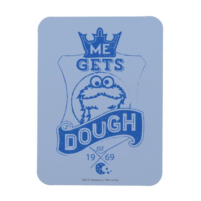 Cookie Monster Me bekommt Teig Magnet (Vertikal)