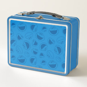 Cookie Monster Me Phantastisch Blue Pattern Metall Lunch Box