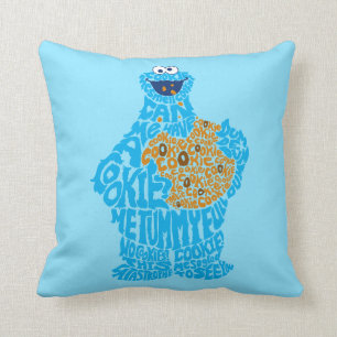 Cookie-Monster-Musterfüllung Kissen