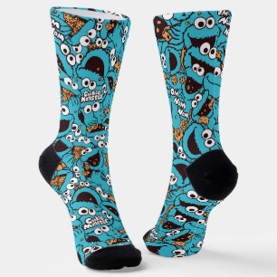Cookie Monster Nom Nom Nom Mustersocken Socken