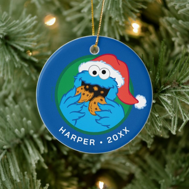 Cookie Monster | Official Christmas Cookie Tester Keramik Ornament (Baum)