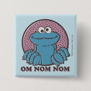 Cookie Monster   Om Nom Nom Button