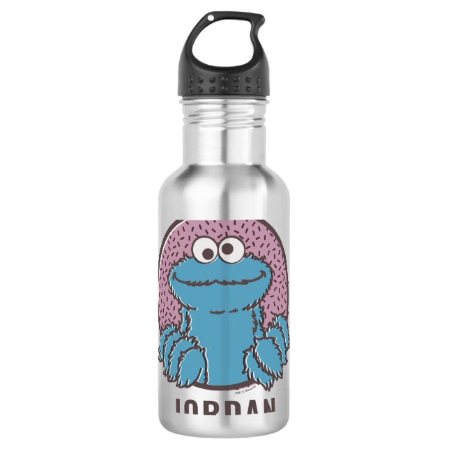 Cookie Monster | Om Nom Nom Edelstahlflasche (Vorderseite)