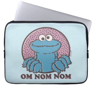 Cookie Monster   Om Nom Nom Laptopschutzhülle
