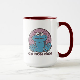 Cookie Monster   Om Nom Nom Tasse