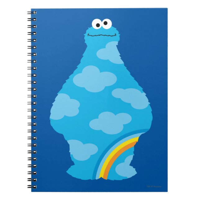 Cookie Monster Regenbögen Notizblock (Vorderseite)