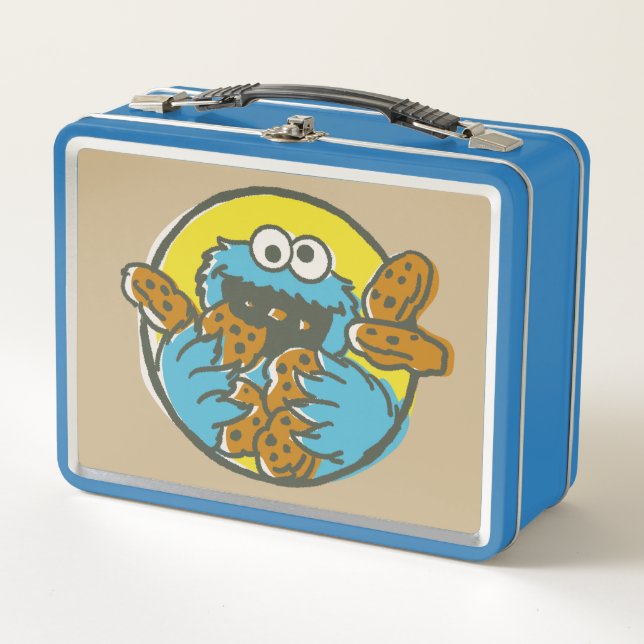 Cookie Monster Retro Metall Lunch Box (Vorderseite)