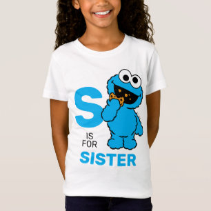 Cookie Monster   S ist für Schwester T-Shirt