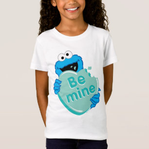 Cookie Monster "Sei mein" Valentins-Herz-Süßigkeit T-Shirt
