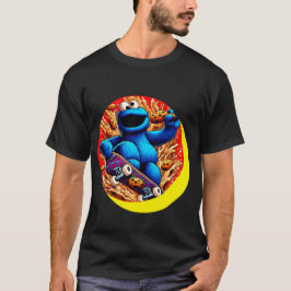 Cookie Monster Skateboarding T-Shirt