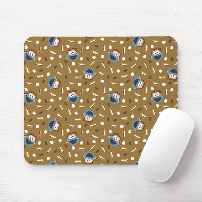Cookie Monster S'mores Muster Mousepad (Mit Mouse)