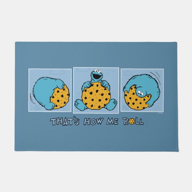 Cookie Monster | So rolle ich Fußmatte (Vorderseite)