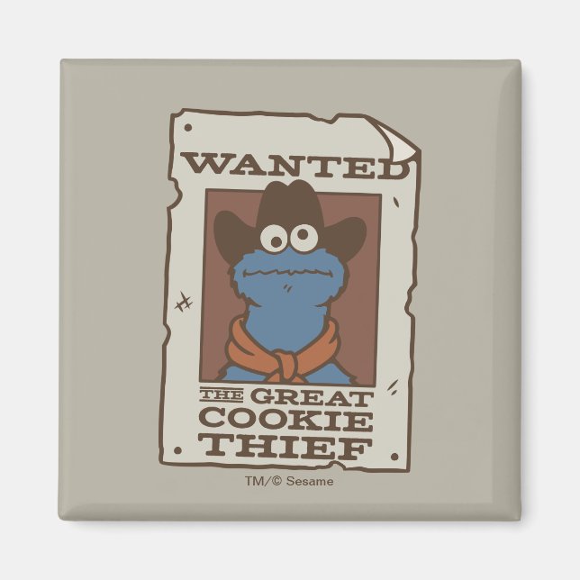 Cookie Monster | Steckbrief Magnet (Vorne)