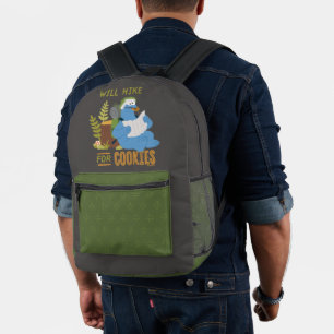 Cookie Monster   Steigt für Cookies Bedruckter Rucksack