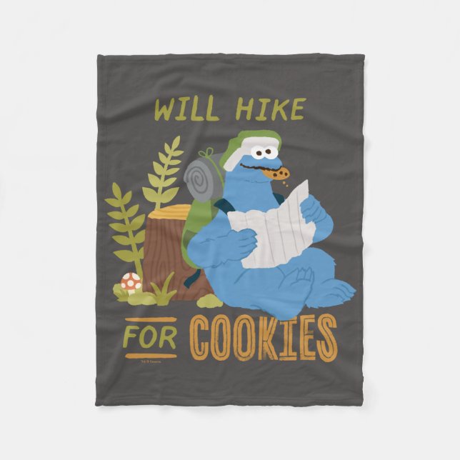 Cookie Monster | Steigt für Cookies Fleecedecke (Vorderseite)