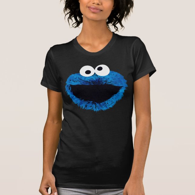 Cookie Monster | Trend Wasserfarbe T-Shirt (Vorderseite)