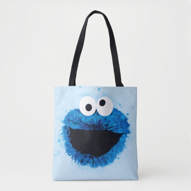 Cookie Monster | Trend Wasserfarbe Tasche (Vorderseite)
