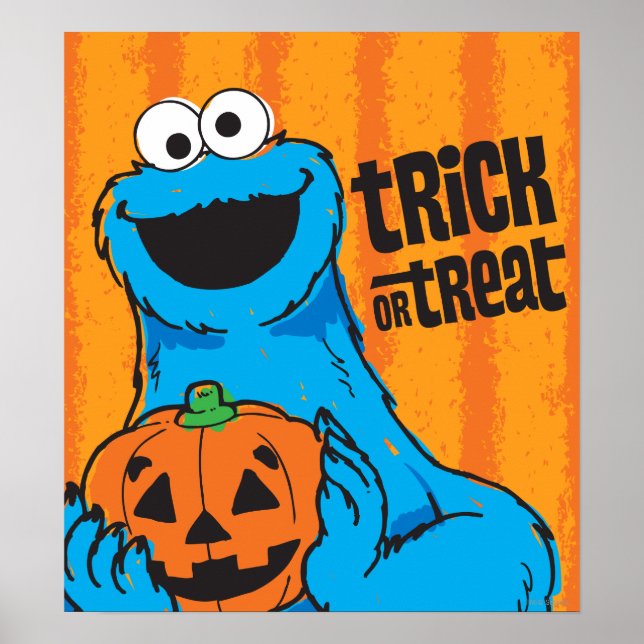 Cookie Monster - Trick oder Treten Poster (Vorne)