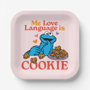 Cookie Monster   Valentinstag-Zitat Pappteller