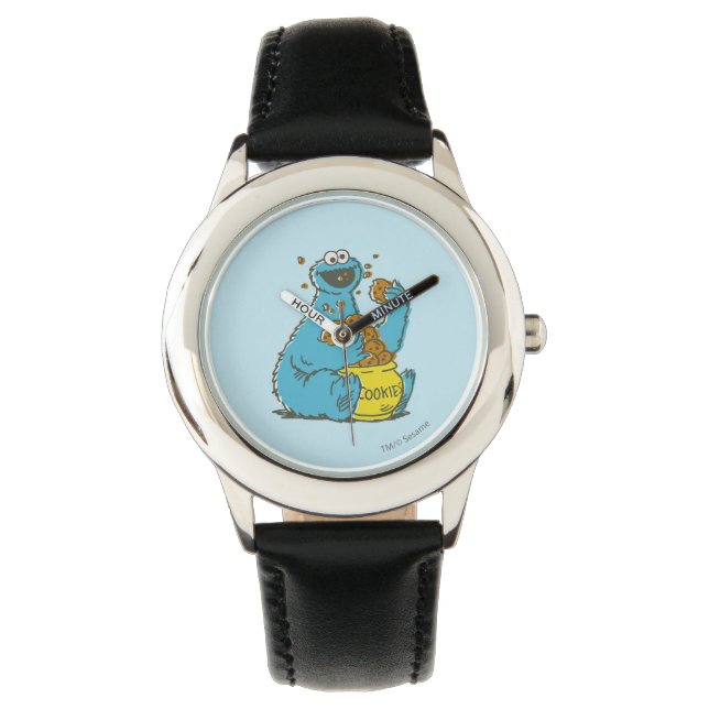 Cookie Monster Vintag Armbanduhr (Vorderseite)