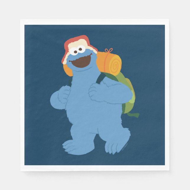 Cookie Monster Wandern Serviette (Vorderseite)