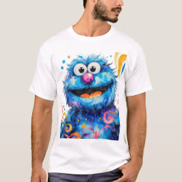 Cookie Monster Watercolor Trend T - Shirt