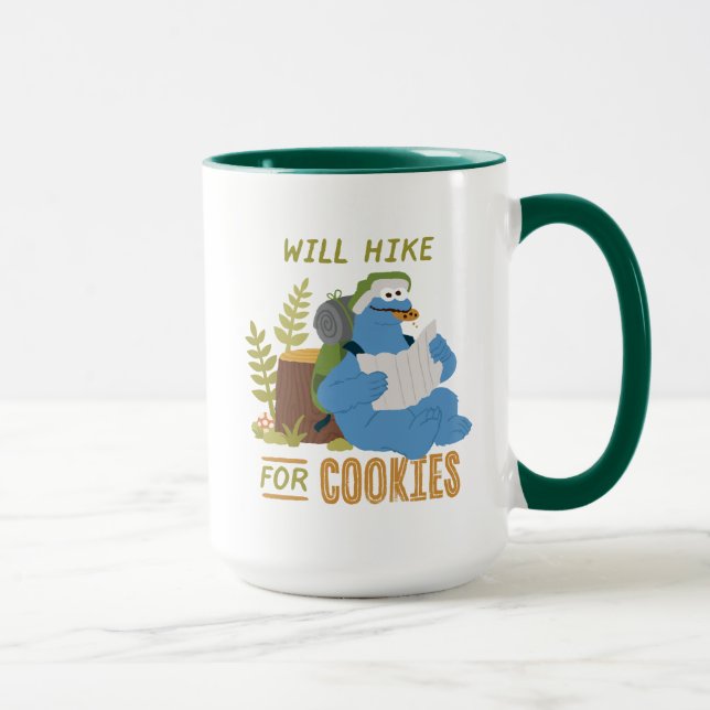 Cookie Monster | Wird wandern für Kekse Tasse (Rechts)