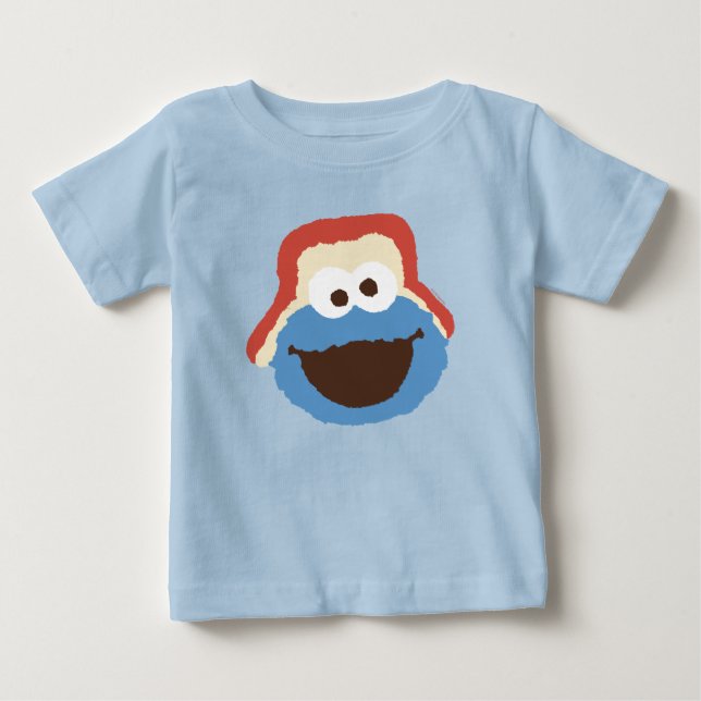 Cookie Monster Woodland Face Baby T-shirt (Vorderseite)