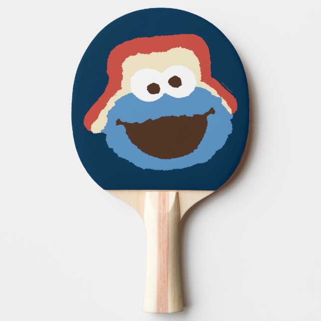 Cookie Monster Woodland Face Tischtennis Schläger (Vorderseite)