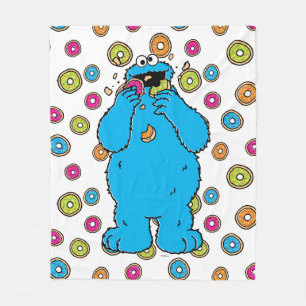 Cookie MonsterDonut Destroyer Fleecedecke
