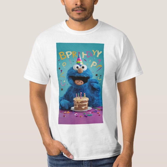 "Cookie Monster's Birthday Bash: Pop Edition!" T-Shirt (Vorderseite)
